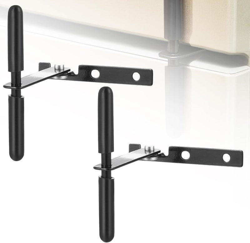 Yaocom 2 Pack RV Refrigerator Door Latch Fridge Lock 1-3/16 Hole Spacing Furniture Parts Hardware Keeps Fridge Shut While Traveling - Image 1